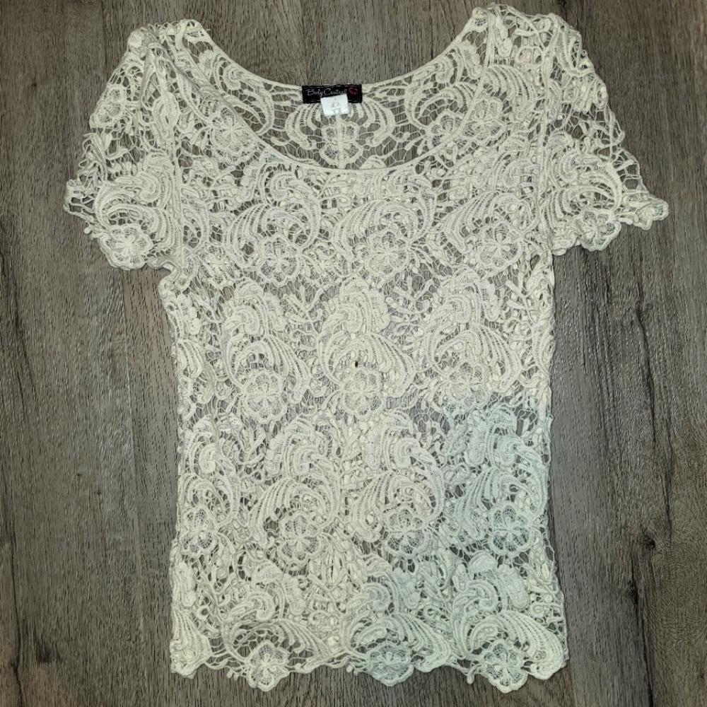 Body Centure Lace Ivory Top